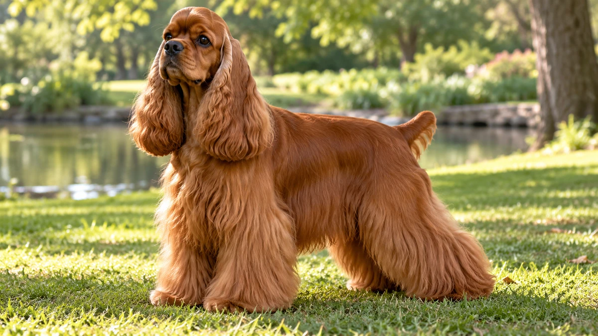 Amerikan Cocker köpek — kızıl (red) renk